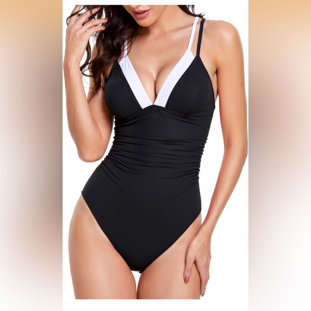 NWT SZ Lrg Tummy Control Slimming One Piece Swimsuits Women Bathing Suit